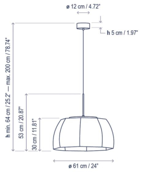 Bover Tanit S/61 Pendelleuchte